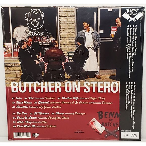 Benny The Butcher - Butcher On Steroids (Splatter Colored LP) New - Picture 2 of 2